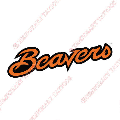 Oregon State Beavers Customize Temporary Tattoos Stickers NO.5818